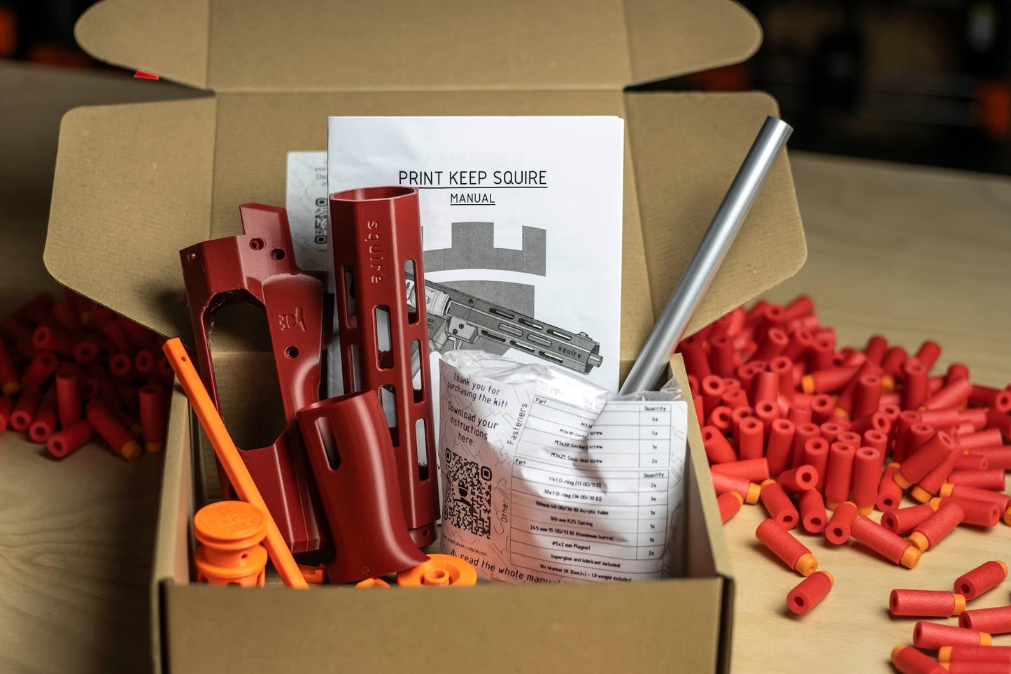 Print Keep Squire: Customizable Foam Dart Blaster Kit